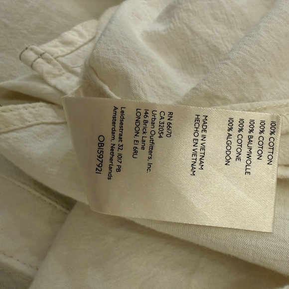 We The Free White/Cream Button-Down Boho Shirt Tunic Martin Oxford XS up to M - Picture 14 of 15